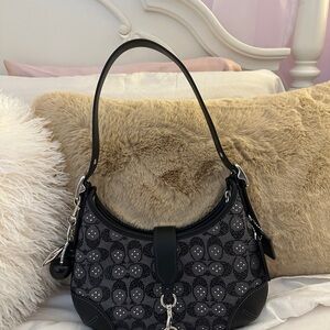 Coach Black Crystal Hamptons Hobo